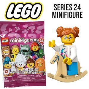 NEW - SEALED Lego Series 24 Minifigure 71037 Collectible Rockin’ Horse Rider Roc